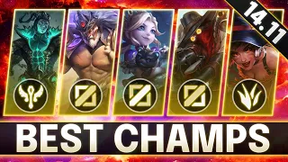 BROKEN Champions In 14.11 for FREE LP - BEST CHAMPS to MAIN for Every Role - LoL Guide Patch 14.11