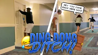 EXTREME DING DONG DITCH PART 18! **KAREN CHASES ME DOWN THE HALLWAY**