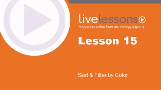 Excel Features - Lesson 15 Sort and Filter by Color