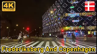 Frederiksberg and Copenhagen - Driving in Denmark - 4k UHD 60fps