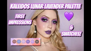 KALEIDOS LUNAR LAVENDER PALETTE | FIRST IMPRESSIONS & SWATCHES... SO BEAUTIFUL 🤩