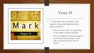 Study of Mark 10:41-45