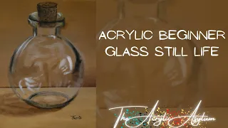 Easy Acrylic Painting Still Life Glass