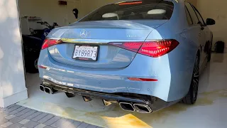 2023 Mercedes Benz S580 Muffler + Resonator Delete | REVS, FLY-BY, & MORE