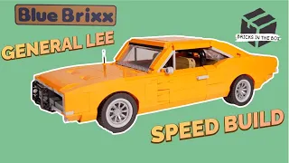BlueBrixx-Special Oranges US-Muscle-Car 102757 General Lee. Dukes Of Hazzard. Speed Build