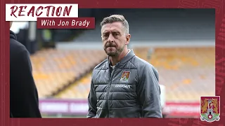 Jon Brady reflects on the loss to Port Vale