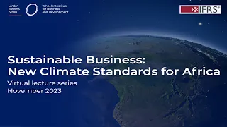 'Climate and key obstacles for capital inflows in Africa' | New Climate Standards for Africa Series