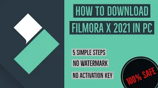 EASY 5 STEPS TUTORIAL : DOWNLOAD & INSTALL FILMORA X 2021 CRACKED SOFTWARE, BEST FOR VIDEO EDITING 👌