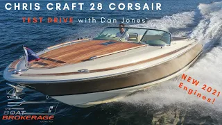 2011 Chris Craft 28 Corsair Heritage Edition with NEW 2021 Motors! TEST DRIVE with Dan Jones