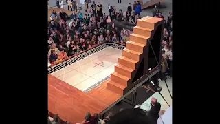 Amazing Trampoline Act !  Climbing The Stairs To Success - Enjoy!