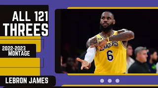 LeBron James All 121 Threes From 2022-2023 NBA Regular Season