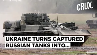 War Spoils To War Assets | Ukraine Turns Captured Russian T-62 Tanks Into Armoured Recovery Vehicles