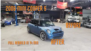 2006 Mini Cooper S Full Rebuild In 14 Min....