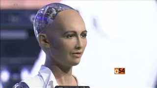 Tech Robot Sophia in Ethiopia