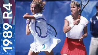 15-year-old Monica Seles vs 34-year-old Chris Evert | US Open 1989 Round 4