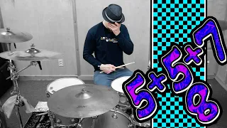 (5+5+7)/8 Mixed Meter on DRUMS!