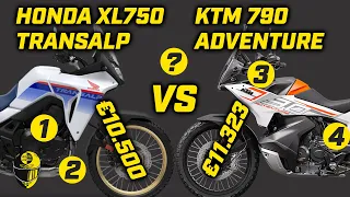 Honda XL750 Transalp vs KTM 790 ADVENTURE 2023 | What are the differences?