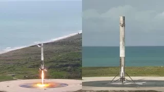 SpaceX CRS-11: Falcon 9 landing (close-up), 3 June 2017