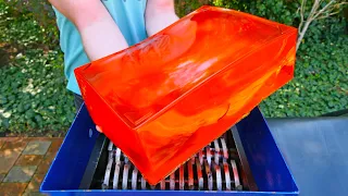 XXL JELLY VS FAST SHREDDER! AMAZING VIDEO!