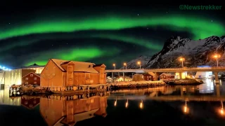 Aurora Borealis: Time-Lapse of the Northern Lights in Svolvær, Lofoten, Norway