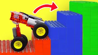 Testing Lego Car CLIMB Obstacles - Can this Complete? Lego Technic Machine - Smart Lego 4K