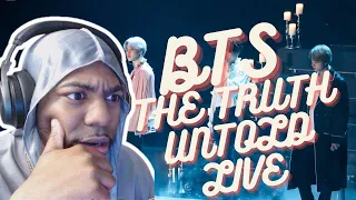 FIRST TIME REACTING TO BTS 'THE TRUTH UNTOLD LIVE STAGE MIX'