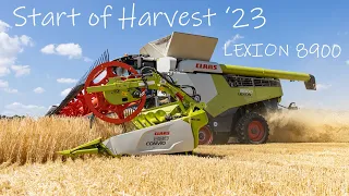 Huge UK Farm! Claas Lexion 8900 Starting Harvest 2023 | Elveden Estates