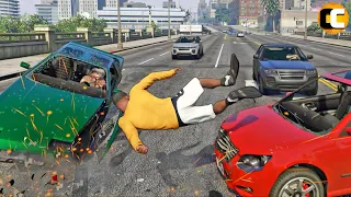 GTA 5 No Seatbelt Car Crashes Compilation