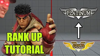 Ryu Gold to Platinum! Rookie To Diamond SFV Ryu Tutorial Pt. 3