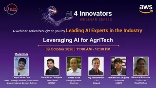Leveraging AI for AgriTech | AI4Innovators Webinar Series