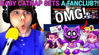 BABY CATNAP GETS A FANCLUB?! (Cartoon Animation) @GameToonsOfficial REACTION!