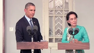 President Obama and Ang San Suu Kyi Hold a Press Conference