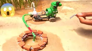 diy tractor mini well water pump diesel engine science project || Water pump ll @KeepVilla