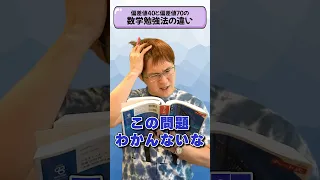 【数学】偏差値40と偏差値70の勉強法の違い