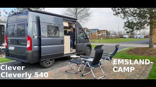 EMSLAND-CAMP | mit dem Clever Cleverly 540 | Campingplatz in Niedersachsen | Ostern 2023 | Teil 1