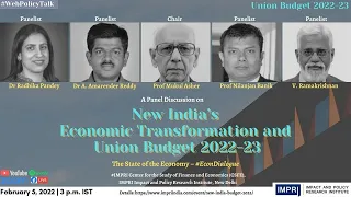 #EconDialogue | Panel Discussion | New India's Economic Transformation and Union Budget 2022-23 Live