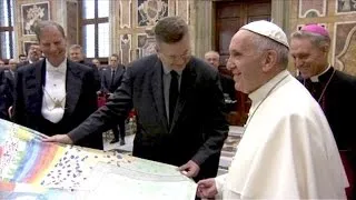 Papst Franziskus empfängt "la Mannschaft"