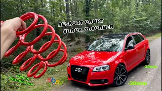 Install RESSORT COURT / SHOCK ABSORBER Sport Audi a3 Sportback S-Line ( eBay )