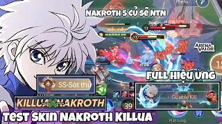 Test Skin Nakroth Killua Hunter x Hunter Giá 5K QH Sẽ Như Thế Nào Full Hiệu Ứng Hạ Gục Và Giao Diện