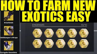 how to farm new exotics in destiny 2 season 22 EASY (Briarbinds, Mothkeepers wraps, pyrogale)