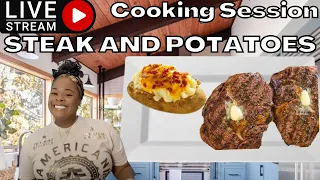 Gina Young Live Cooking Session Steak And Baked Potato Pull up