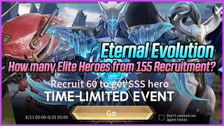 Recruiting 155 Heroes & Evolving Them! | Eternal Evolution Guide