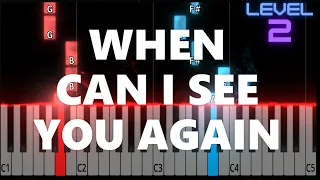 When Can I See You Again? - Owl City (Wreck-It-Ralph) - EASY Piano Tutorial