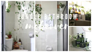 Small Jungle Bathroom Makeover | Best Cleaning Product for Your Bathroom