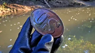 RIVER Surprise! - Found Two Civil War Buckles In One Day! | Nugget Noggin