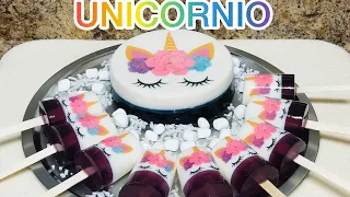 GELATINA DE UNICORNIO 🦄 CON GELA PALETAS | POSTRES INDIVIDUALES PARA FIESTAS | JELLO UNICORN 🦄