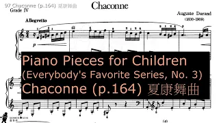97 Chaconne p 164 夏康舞曲 Children Pieces for Piano No 3