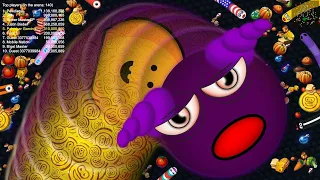 🐍 WORMATE ZONE.IO vùng giun đất.io #049 BIGGEST SNAKE| Epic Worms Zone Best Gameplay | Biggiun TV