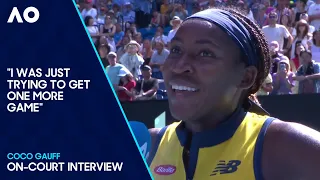 Coco Gauff On-Court Interview | Australian Open 2024 Quarterfinal