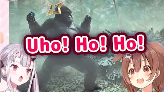 Korone and Ayame Making Gorilla Noises Is Super Adorable 【ENG Sub/Hololive】